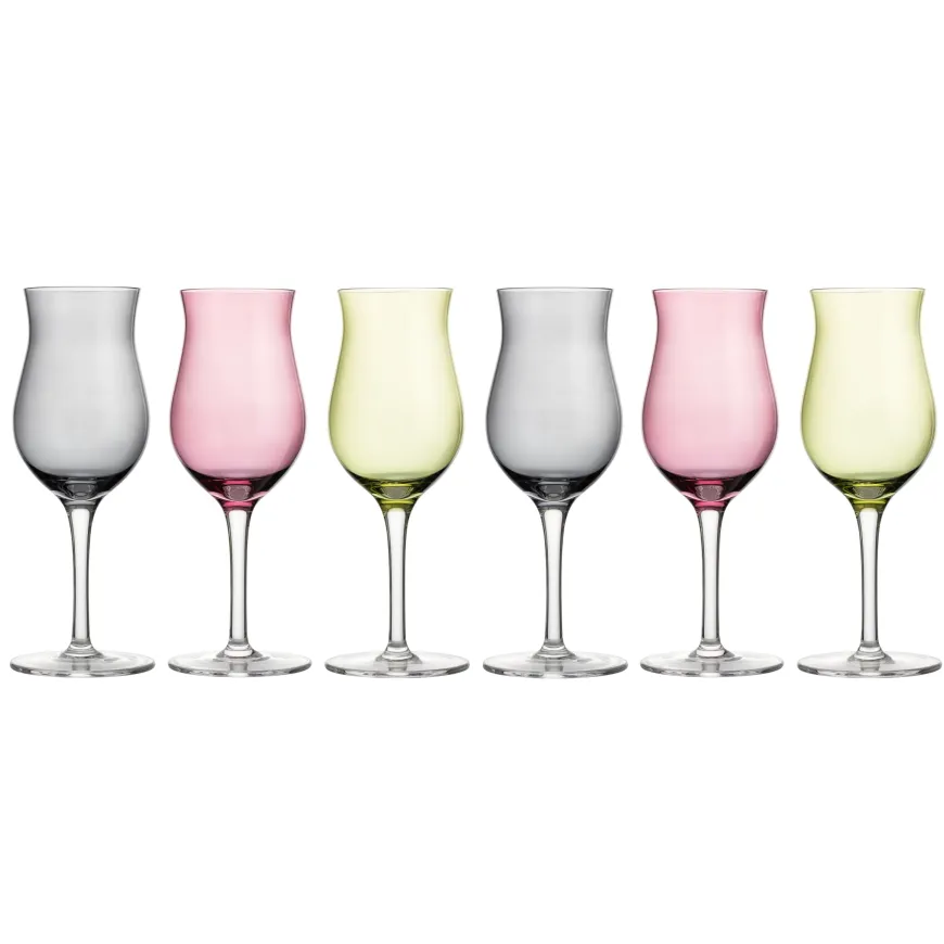 AUGUSTIN DRAMMEGLASS MIX FARGER 14 CL 6 STK