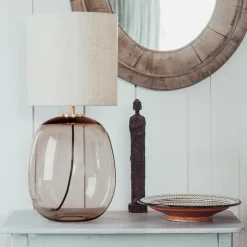Austra Bordlampe Hvit 35*30 Hvit skjerm