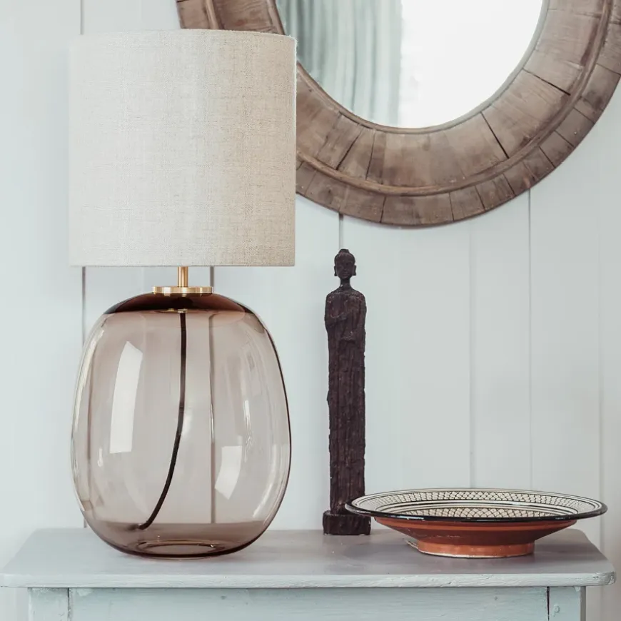 Austra Bordlampe Hvit 35*30 Hvit skjerm