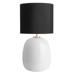 Austra Bordlampe Hvit 35*30 Sort skjerm