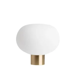 BORDLAMPE 4169 SMALL HVIT MATT M. MESSING SOKKEL