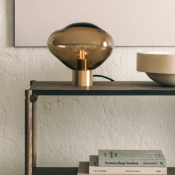 CRYSTAL STONE BORDLAMPE KAKAO