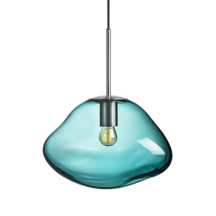 CRYSTAL STONE PENDELLAMPE BLÅGRØNN