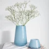 DUGG VASE 20 CM LYSEBLÅ