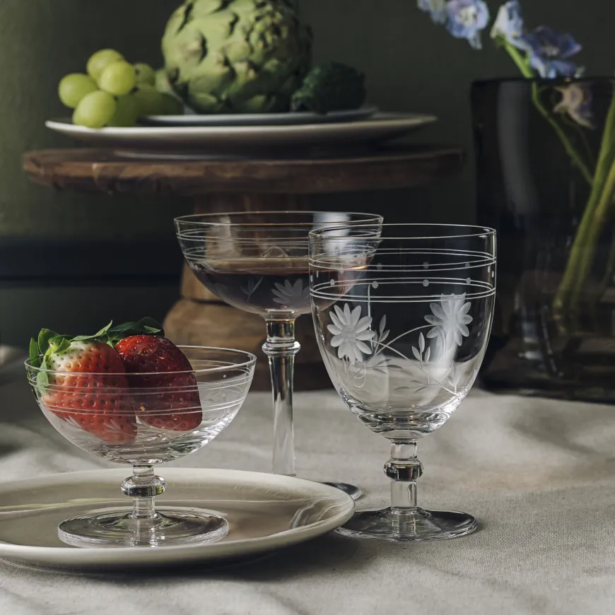 ELIZABETH GLASS MED STETT BLOMSTERSLIP 35CL 2PK
