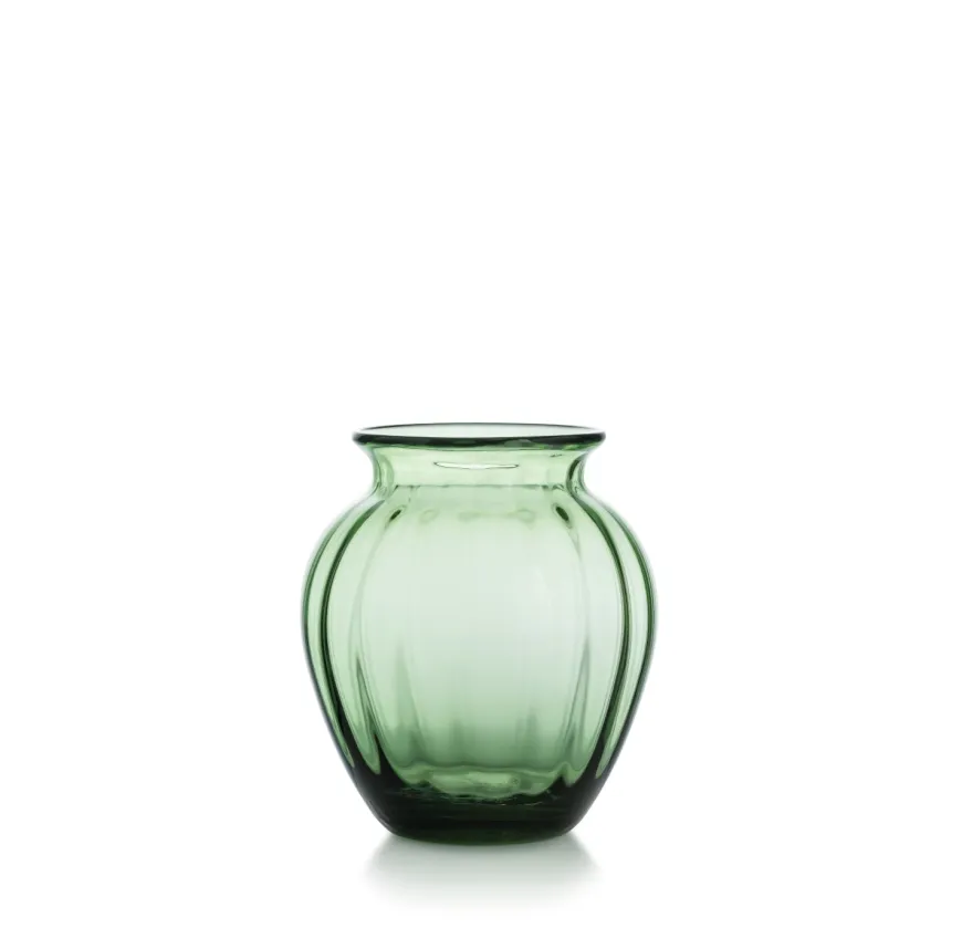 EMILY VASE 17,5 CM GRØNN OPTIKK