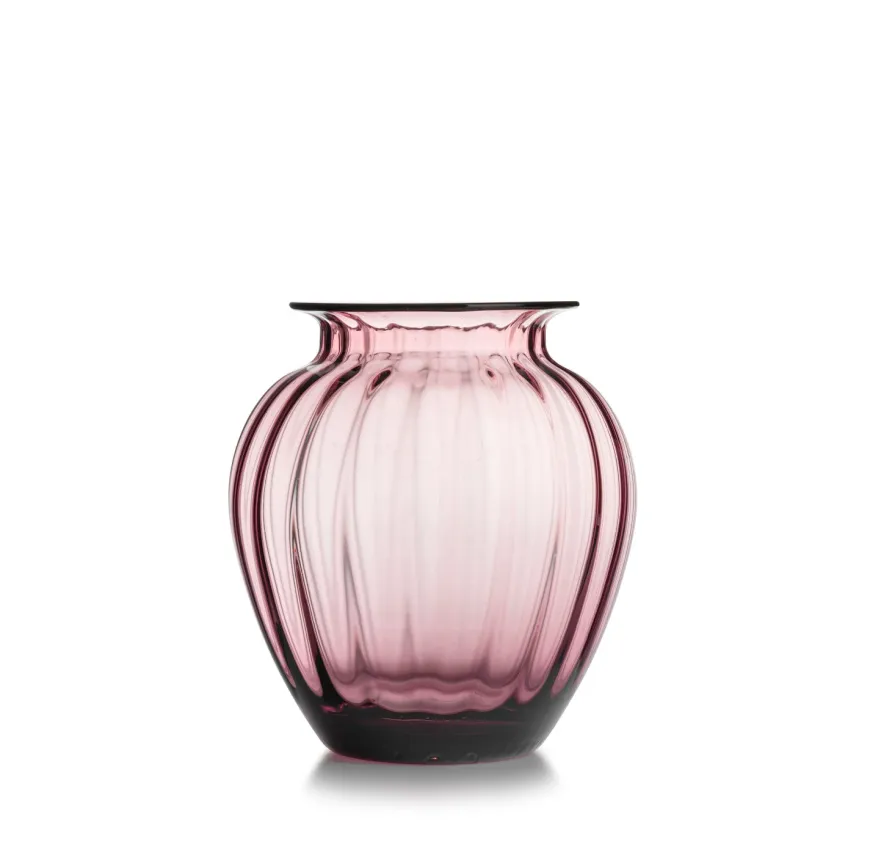 EMILY VASE 23 CM ROSA OPTIKK