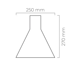 FORMA TAKLAMPE ASK HVIT MATT