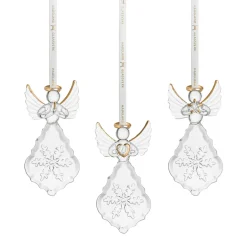 GLASSENGEL SNØFNUGG 3 PK