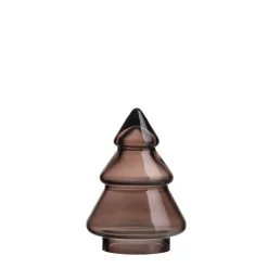 GLASSTRE GLATT MØRK KAKAO 9,8CM