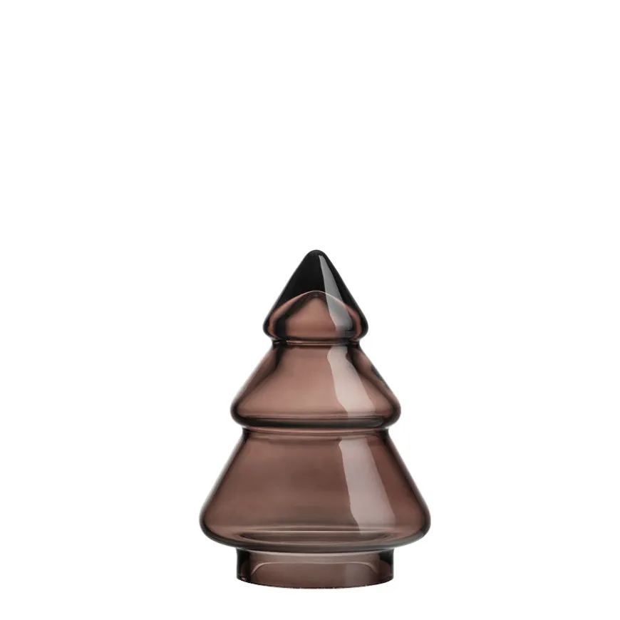 GLASSTRE GLATT MØRK KAKAO 9,8CM