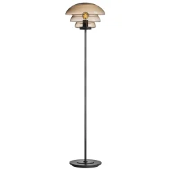 GULVLAMPE 4006 KAKAO MED SORT METALLFOT