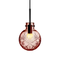 KRYSTALLKULE TAKLAMPE FINN MORGENRØD 160MM