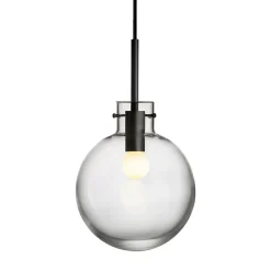 KRYSTALLKULE TAKLAMPE GLATT KLAR 200MM