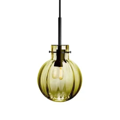 KRYSTALLKULE TAKLAMPE OPTIKK OLIVEN 160MM