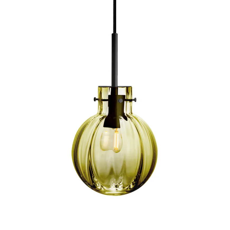 KRYSTALLKULE TAKLAMPE OPTIKK OLIVEN 160MM