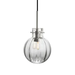 KRYSTALLKULE TAKLAMPE OPTIKK KLAR 160MM