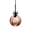 KRYSTALLKULE TAKLAMPE OPTIKK MORGENRØD 160MM