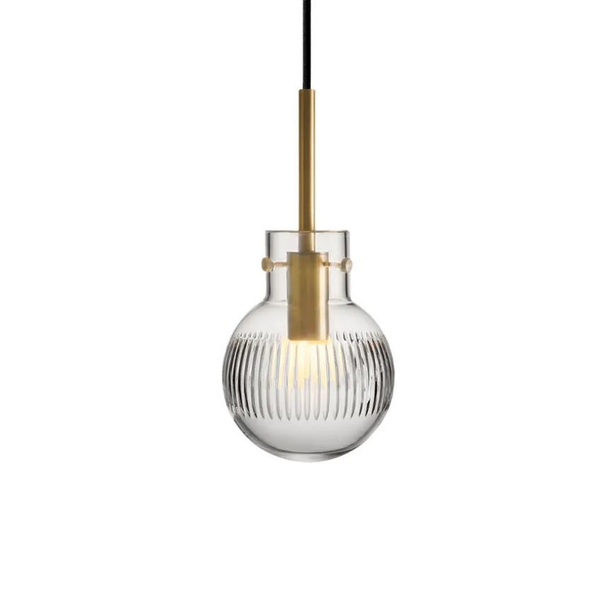 KRYSTALLKULE TAKLAMPE SKJÆR KLAR 120MM