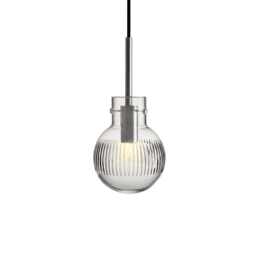 KRYSTALLKULE TAKLAMPE SKJÆR KLAR 120MM