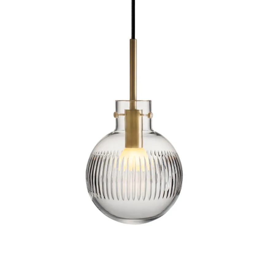 KRYSTALLKULE TAKLAMPE SKJÆR KLAR 160MM