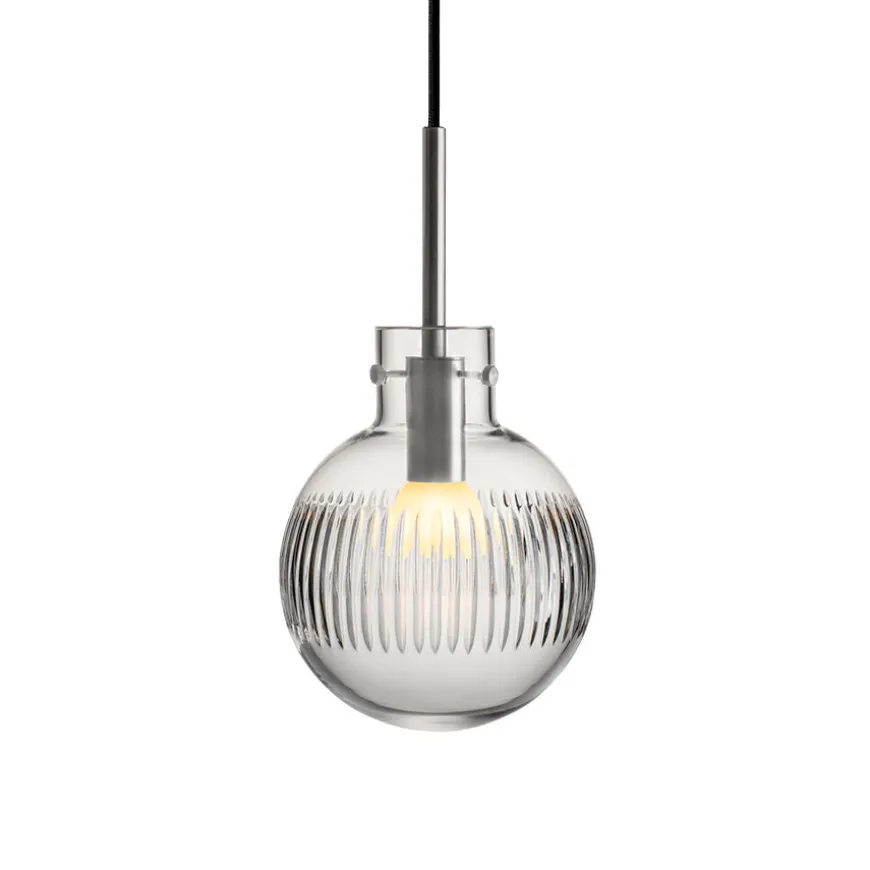 KRYSTALLKULE TAKLAMPE SKJÆR KLAR 160MM