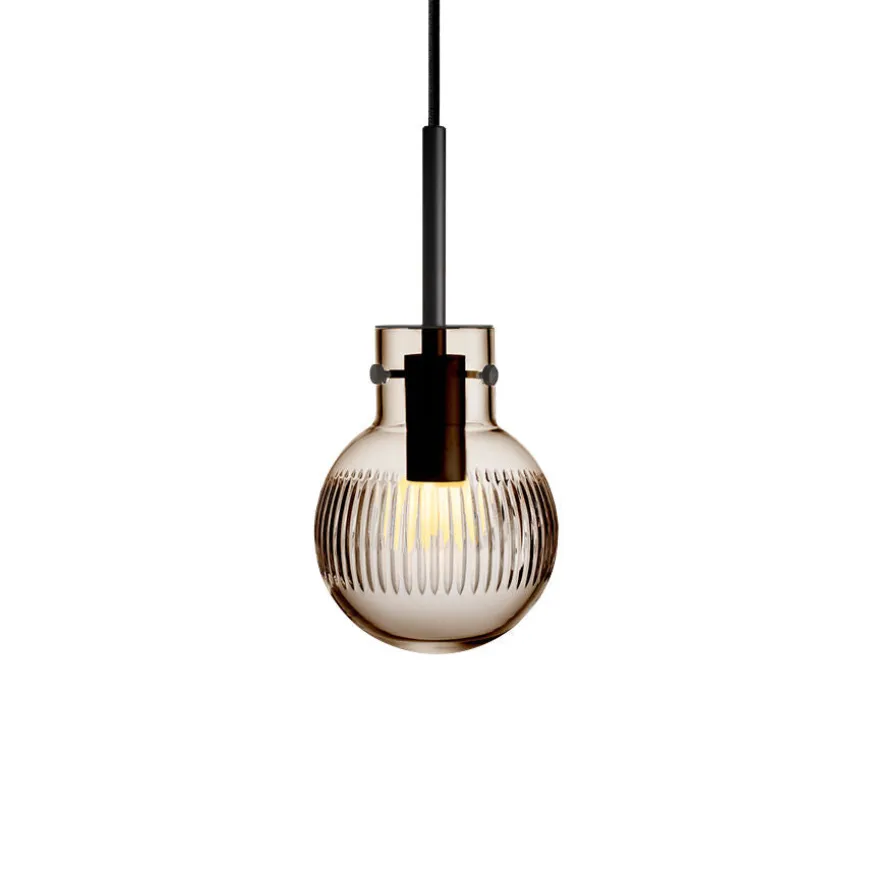 KRYSTALLKULE TAKLAMPE SKJÆR KAKAO 120MM