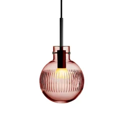 KRYSTALLKULE TAKLAMPE SKJÆR MORGENRØD 160MM