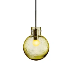 KRYSTALLKULE TAKLAMPE SODA OLIVEN 160MM