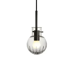 KRYSTALLKULE TAKLAMPE STOR STJERNE KLAR 120MM