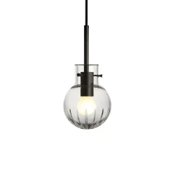 KRYSTALLKULE TAKLAMPE STOR STJERNE KLAR 120MM