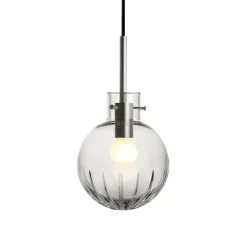 KRYSTALLKULE TAKLAMPE STOR STJERNE KLAR 160MM