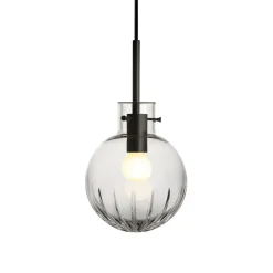 KRYSTALLKULE TAKLAMPE STOR STJERNE KLAR 160MM