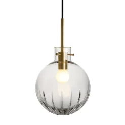 KRYSTALLKULE TAKLAMPE STOR STJERNE KLAR 200MM