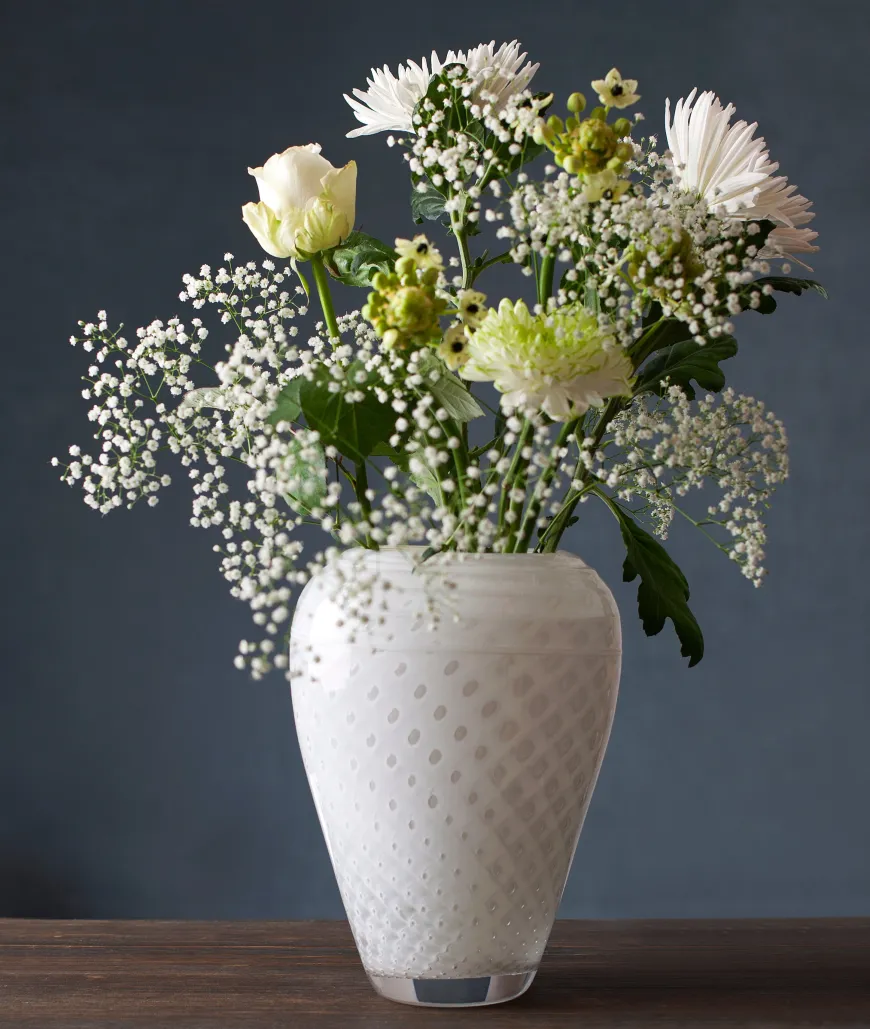 LOBELIA VASE 24,5 CM HVIT
