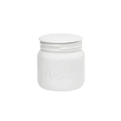 NORGESGLASSET OPPBEVARINGSKRUKKE M/LOKK 0,4 L HVITT