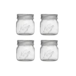NORGESGLASSET OPPBEVARINGSGLASS 0,4L SKRULOKK 4PK