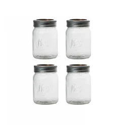 NORGESGLASSET OPPBEVARINGSGLASS 0,7L SKRULOKK 4PK