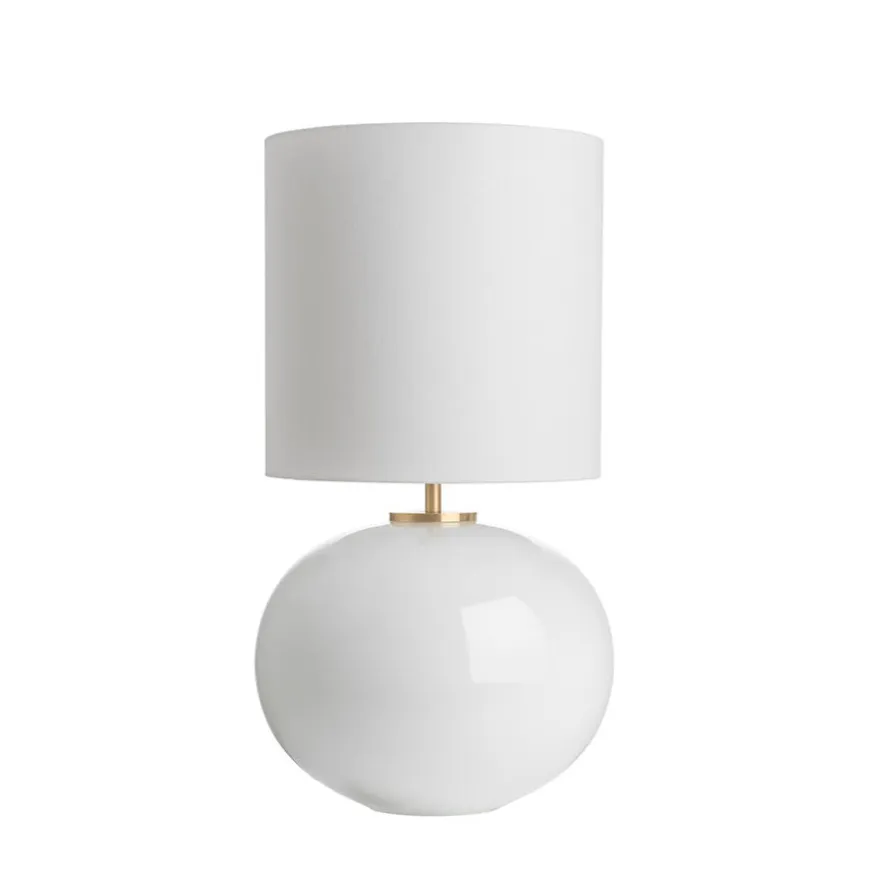 SENJA Bordlampe Hvit 30*30 Hvit skjerm