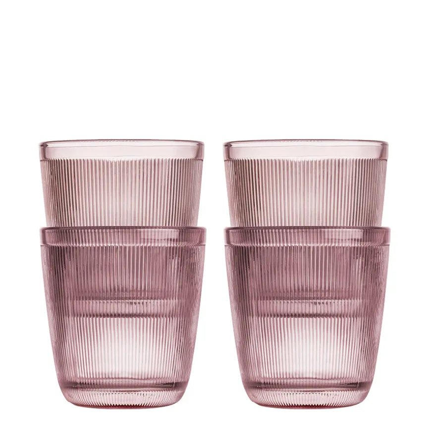 SIRI DRIKKEGLASS 20 CL 4 PK ROSA