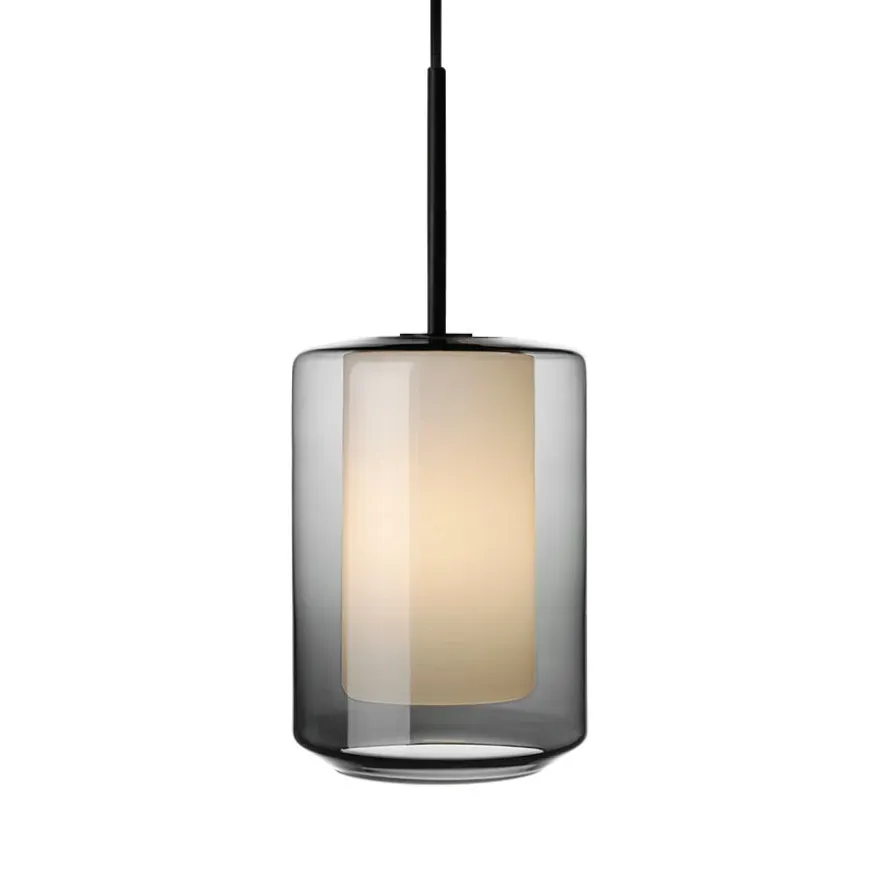 Taklampe 4245 Røkgrå og hvit