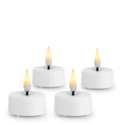 T-LYS LED 3,4X4,5 CM HVIT 4 PK M/BATTERI